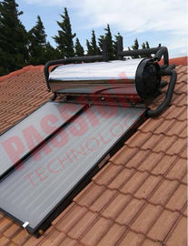 Collettore solare di titanio blu della lamina piana del rivestimento dello scaldabagno solare compatto del tetto