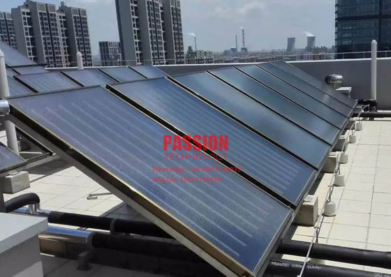 Blue Titanium Flat Collector Ultrasonic Welding Flat Panel Flat Plate Solar Water Heater Hotel Solar Heating