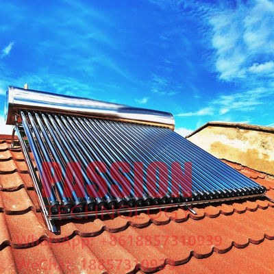 316L scaldabagno solare in acciaio inossidabile 300L tubo di calore a pressione collettore solare