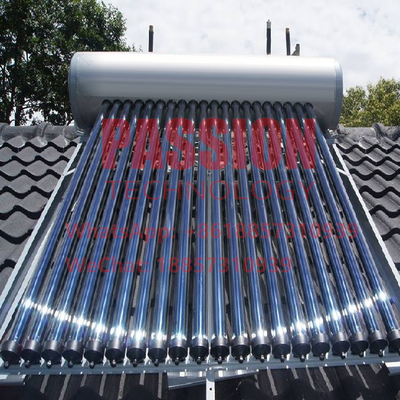 Acciaio Shell solare termico di Heater Aluminum Alloy With Painted dell'acqua del condotto termico