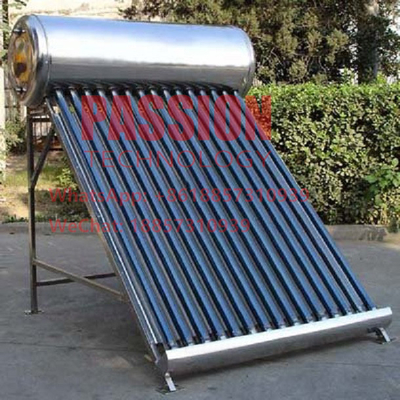 Scaldabagno solare termico in acciaio inossidabile 200L con guscio in acciaio verniciato