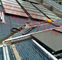 Rame a energia solare di rosso del collettore solare dello schermo piatto dello scaldabagno del tetto a energia solare