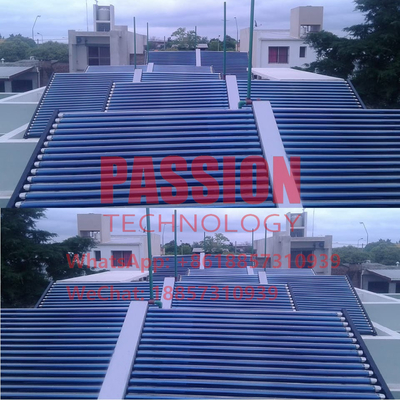 collettore solare di calore di Sun di Heater Galvanized Steel Vacuum Tube dell'acqua dell'hotel 2000L